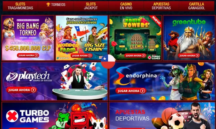 Catálogo de juegos de casino